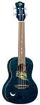 Luna Owl Concert Acoustic Electric Ukulele with Gigbag Front View